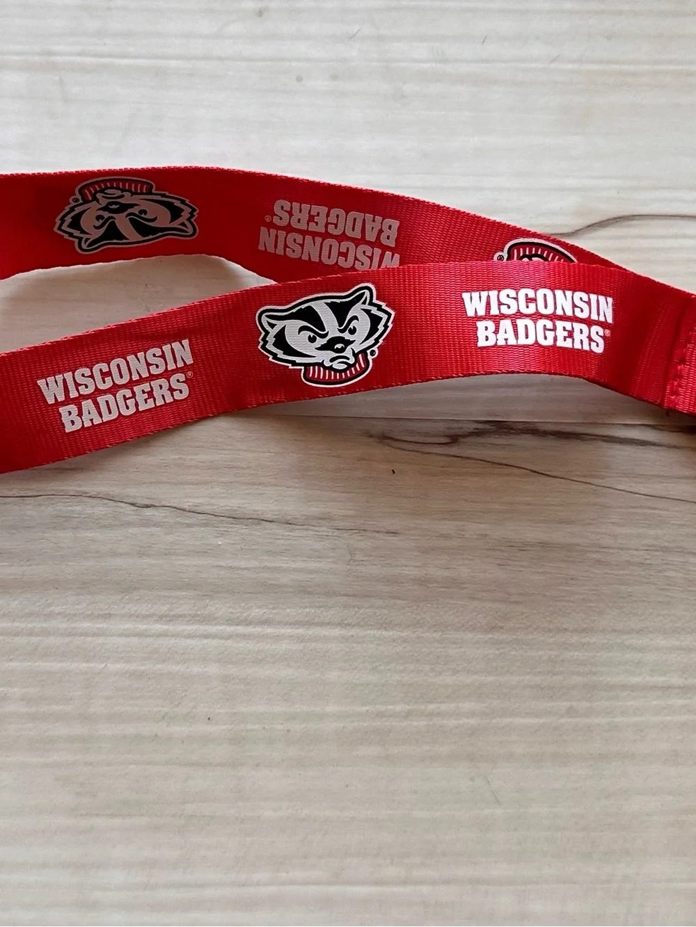 Wisconsin Badgers Red Lanyard
